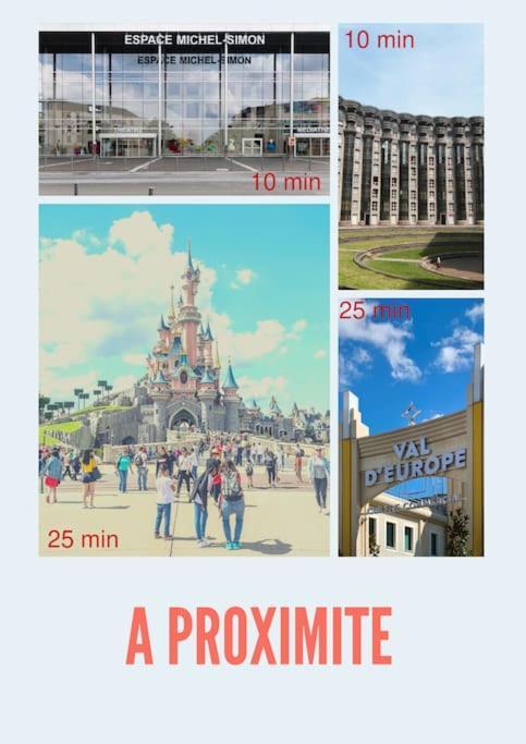شقة Appart Proche Disneyland Et Paris نْوازي لو جْرا المظهر الخارجي الصورة